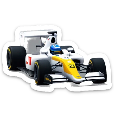 fernando alonso renault r25 formula 1 car sticker