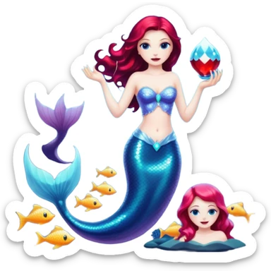 🖤🧛‍♀️🧜‍♀️ sticker