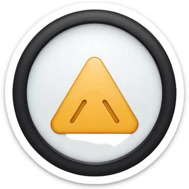 Halka içerisinde ters duran V harfi  sticker