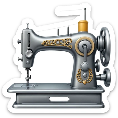 Fashion sewing machine sticker