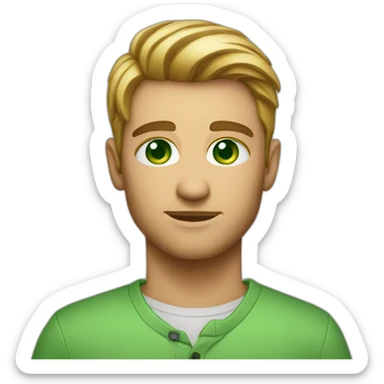 Photographer green eyes  sticker