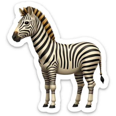 archer zebra wild sticker