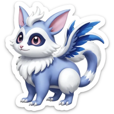 Shiny Furret-Absol-Noibat-Hybrid (Full body) sticker