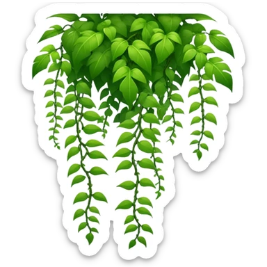  hanging jungle vines sticker