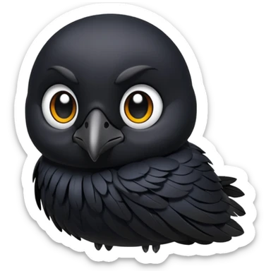 raven chibi emoji sticker