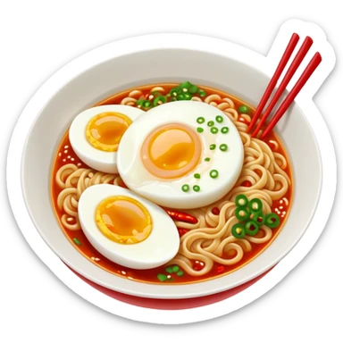 Spicy ramen sticker