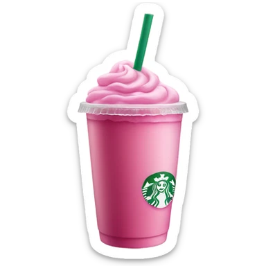 Starbucks pink drink sticker