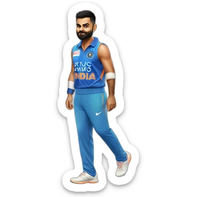 virat kohli full body image sticker