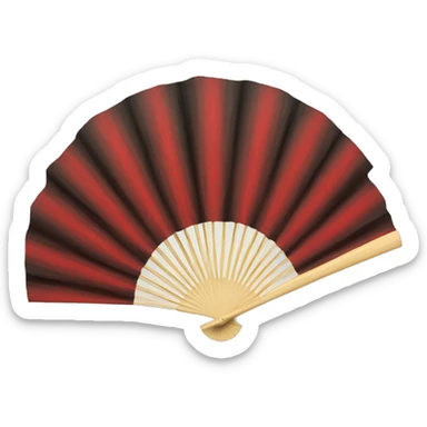 Hand fan sticker