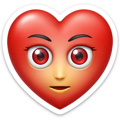 corazon con ojos sexis sticker