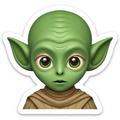 happle alien in star war sticker