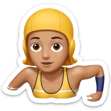 swimming university sticker