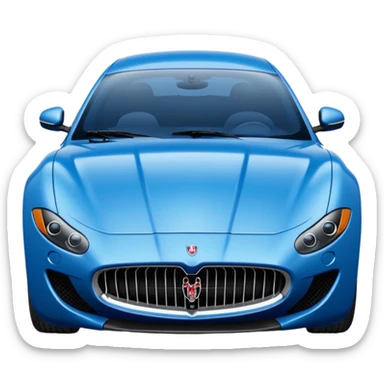 Blue Maserati sticker