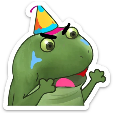 Screaming crying throwing up sticker