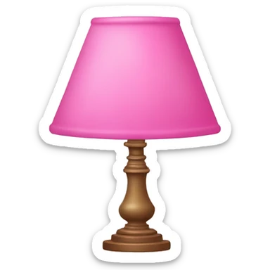 pink lamp sticker