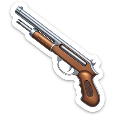 metal shotgun sticker