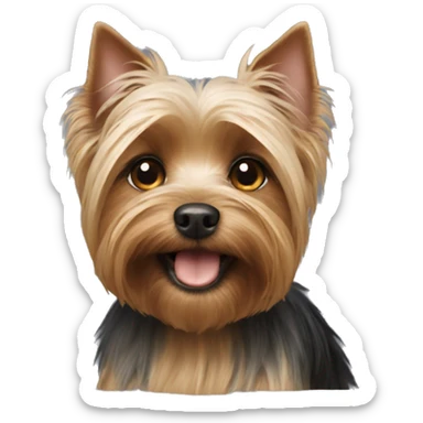 one dwarf yorshire terrier sticker
