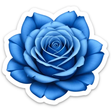 Blue roses sticker