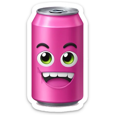 Pink monster energy drink sticker