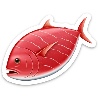 Please make me a piece of tuna sashimi sticker