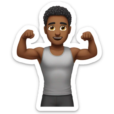 Do you want to go with a sweat? Gesture sticker