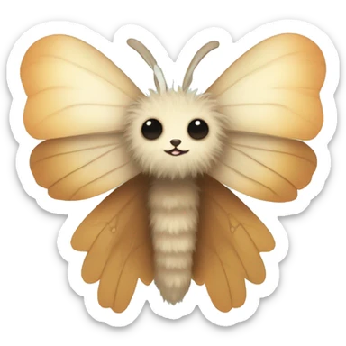 Samsung styled fluffy moth sticker