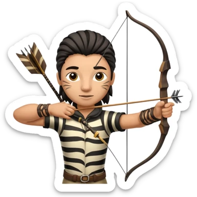 archer wild zebra sticker