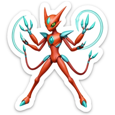 Inteleon-Scizor-Deoxys-Bisharp-Pokémon-Fusion, full body sticker