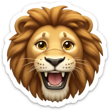 Juggling lion sticker