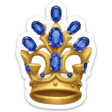 curonne avec plusieurs sapphire sticker