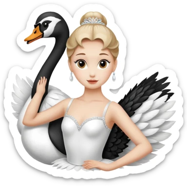 Ballerina Swan sticker