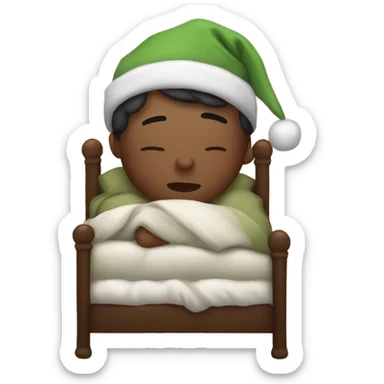 Cozy Christmas sleep sticker