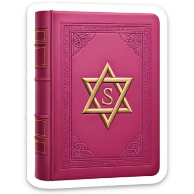 emoji of pink SIDUR NOT A NOTEBOOK sticker