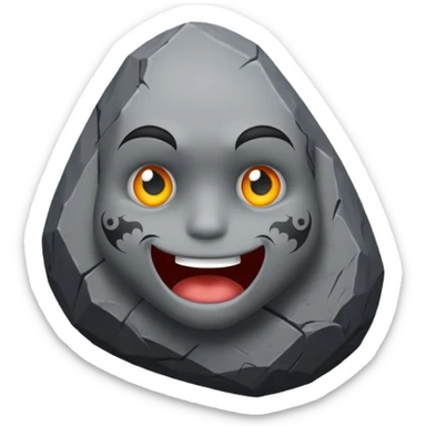 rock with tatoos sticker