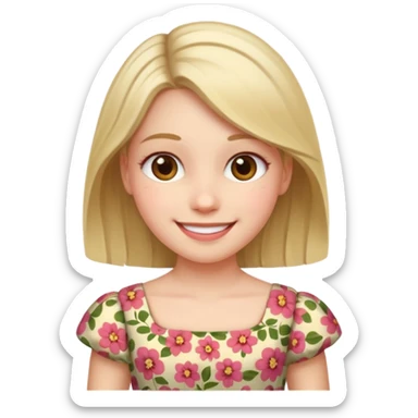 Girl showing vagina sticker