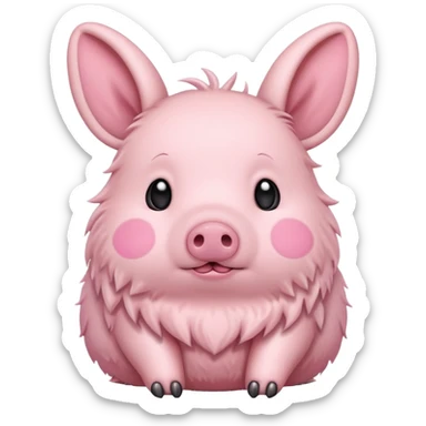 Can you do a mix of a bunny and a pig sticker