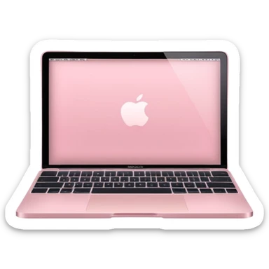 Light pink macbook sticker