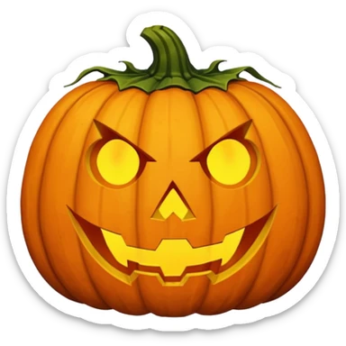 Rotten Halloween Pumpkin sticker
