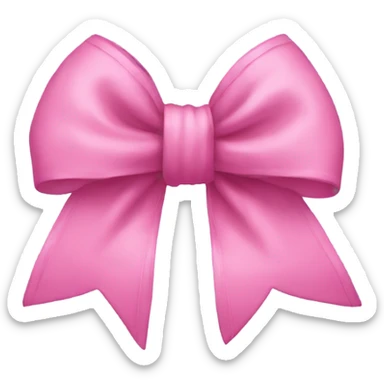 Pink bow sticker