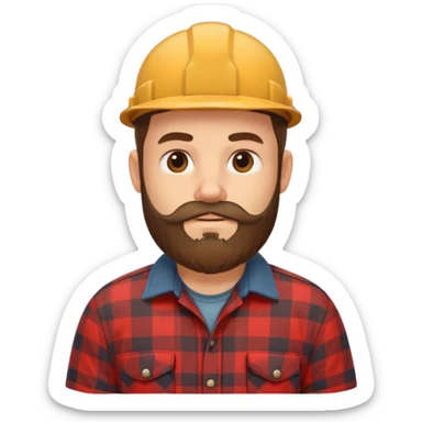 black lumberjack sticker