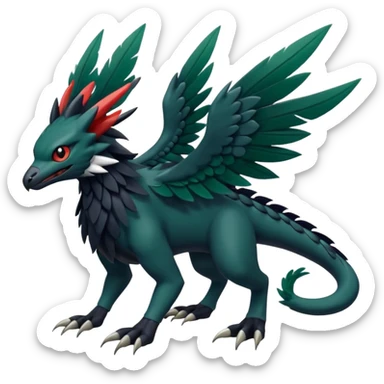  exotic Fakémon-Pokémon-Nargacuga-Vernid-creature sticker