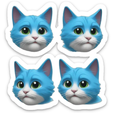 smurf cat meme we live we love we lie sticker