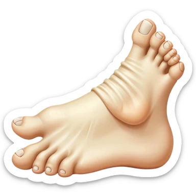 giant foot, enormous foot, biggest human foot sticker