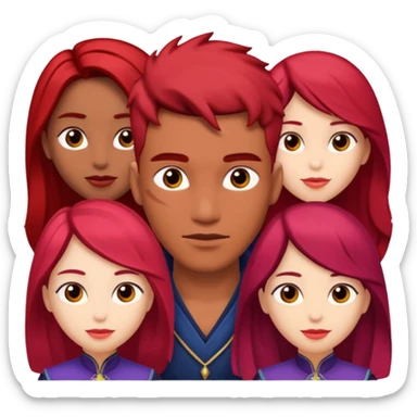 Descendants rise of red sticker