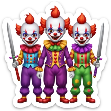 killer-clowns sticker