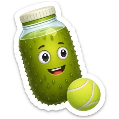 🥒+🎾 sticker