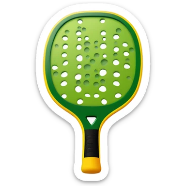 Pickleball and pickleball paddle sticker