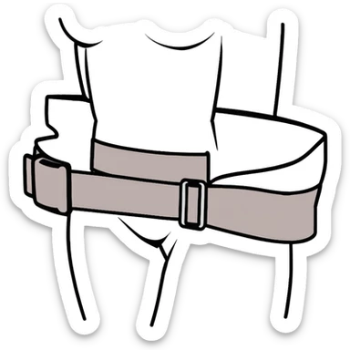 lifting belt, simple and clear sticker