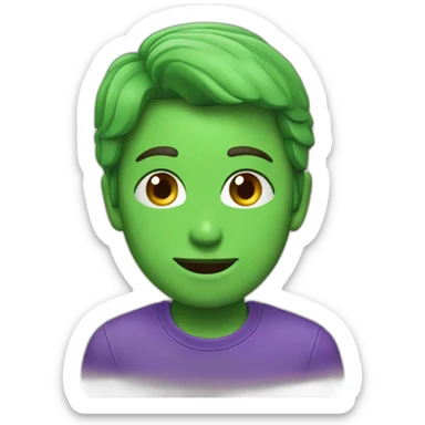 Emoji cœur vert sticker