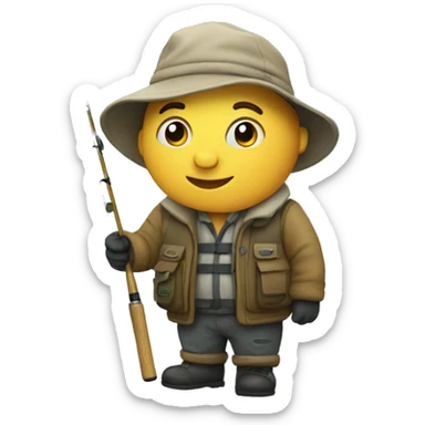 Fishing sticker